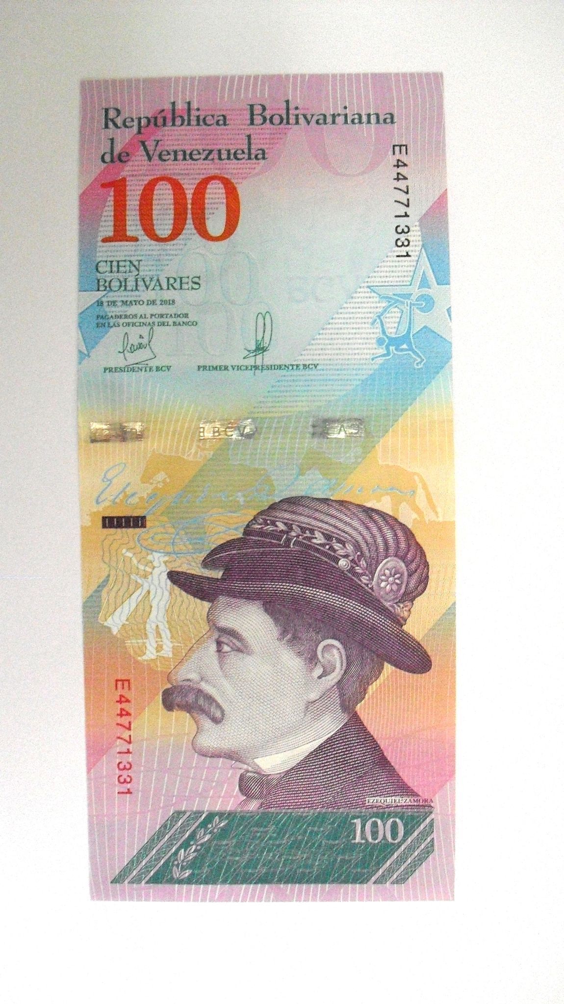 Venezuela: 100 Bolivares 2018, UNC