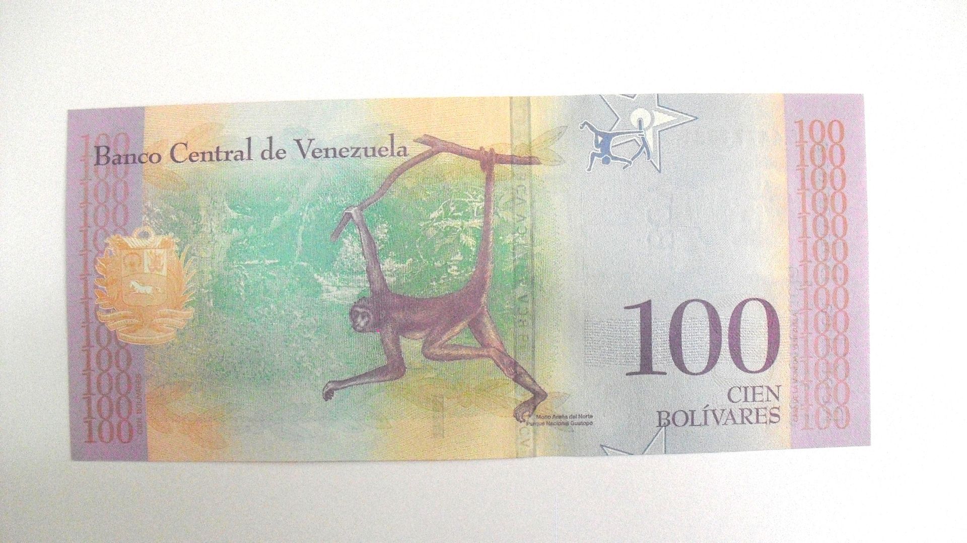 Venezuela: 100 Bolivares 2018, UNC