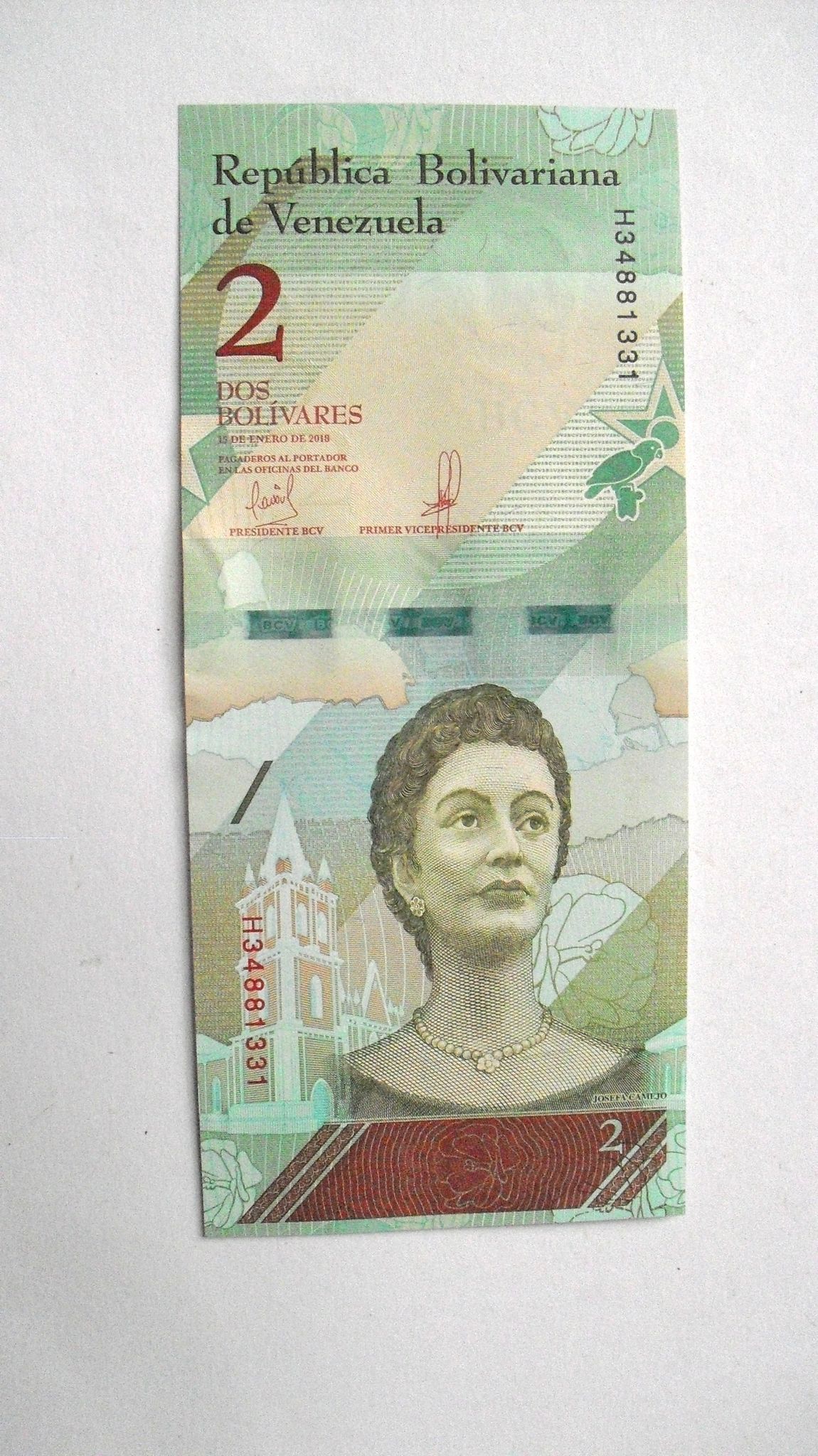 Venezuela: 2 Bolivares 2018, UNC