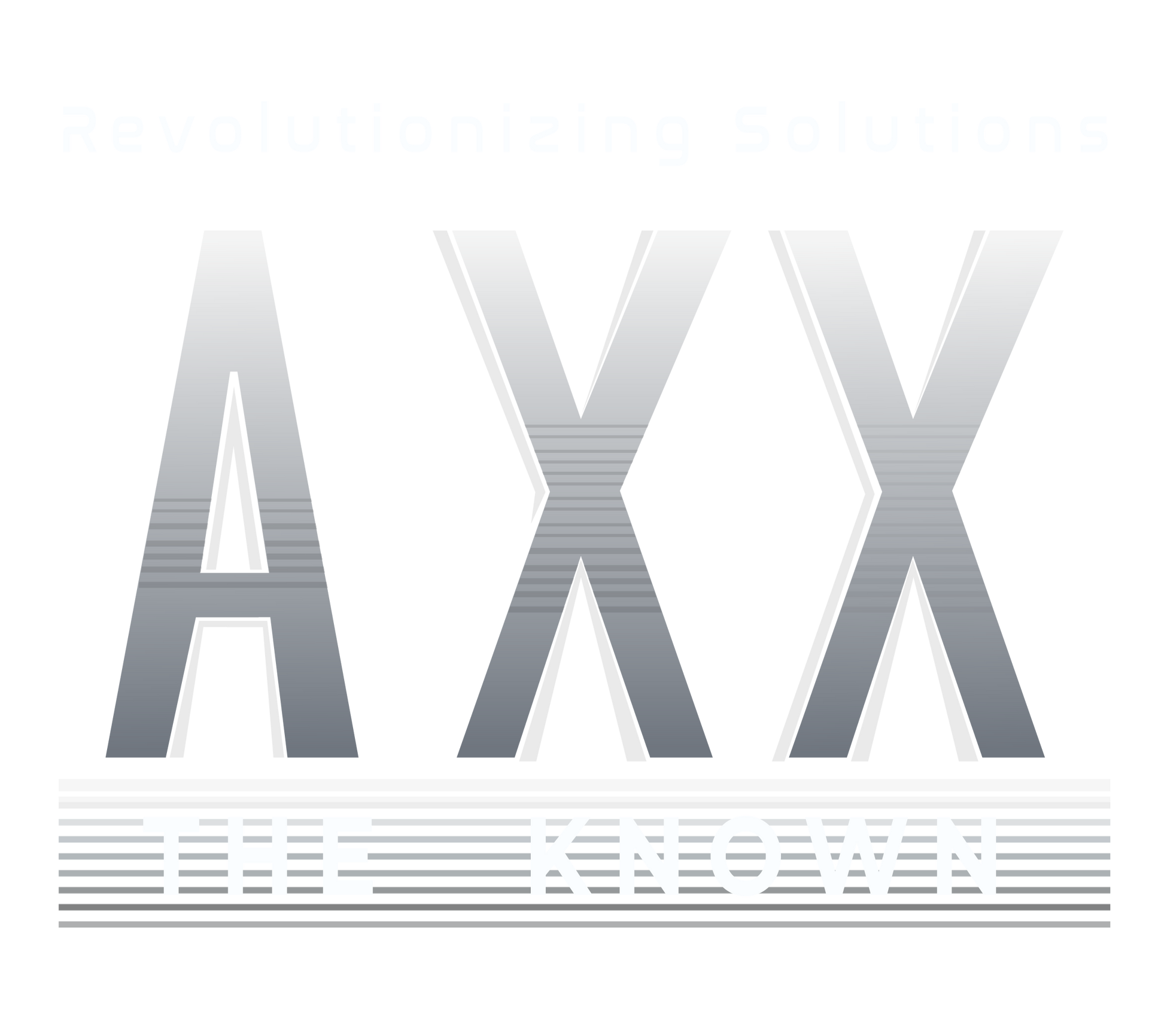 The letters axx are on a white background.