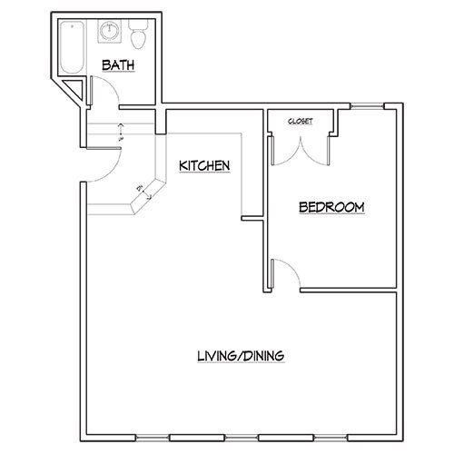 Flats at North State 1 Bed 1 Bath