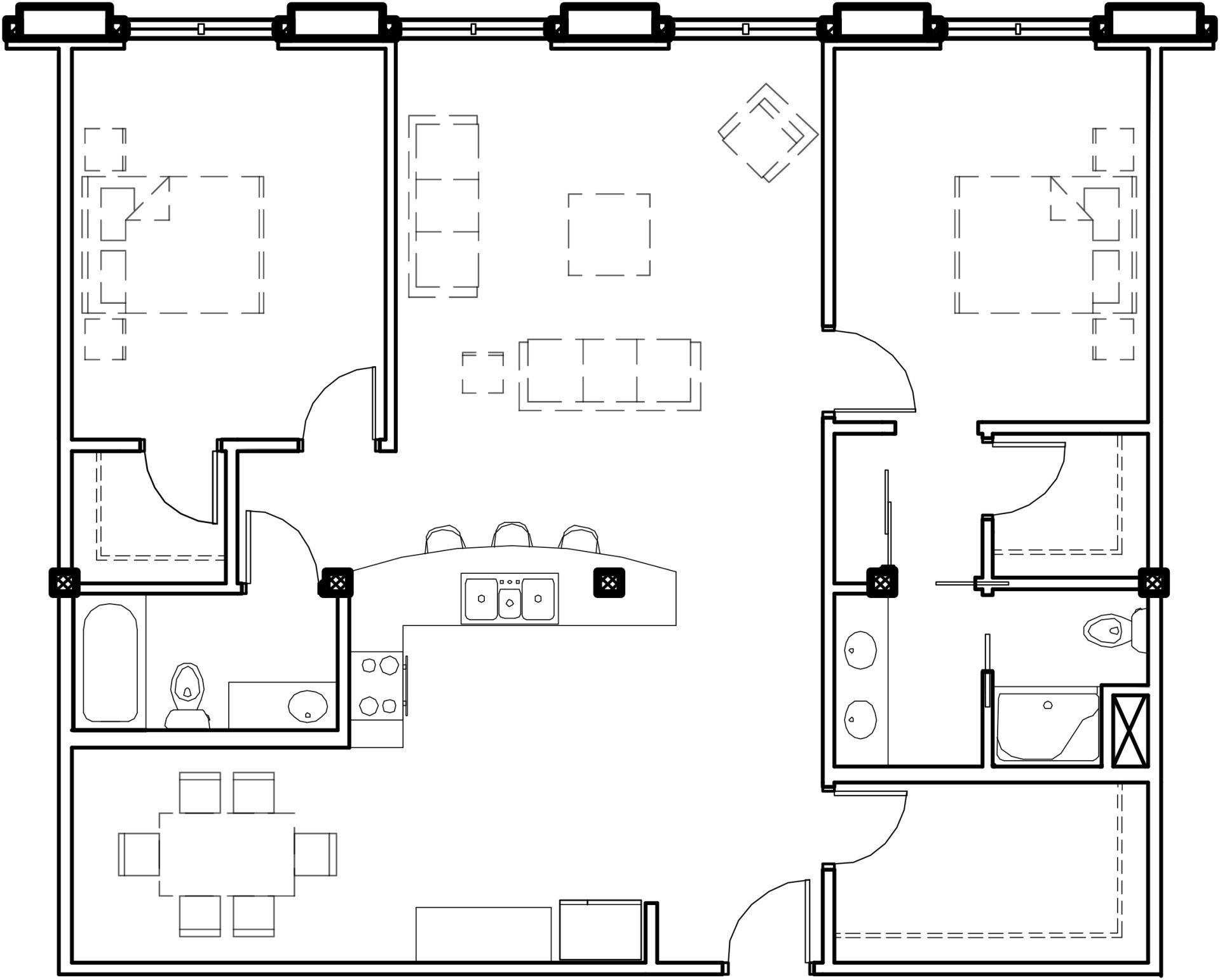 Franklin Terrace Floor Plan Q
