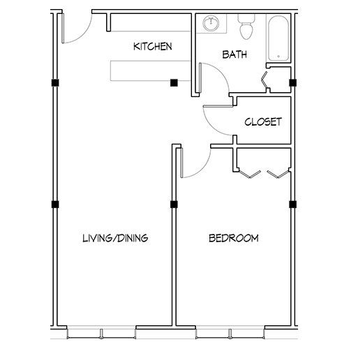 Hiawatha Heights - 1 BDRM - 750sqft