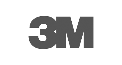 A gray 3m logo on a white background.