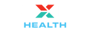 A red and green x with the word health below it.