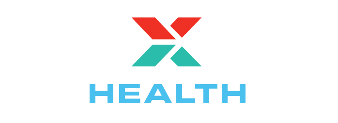 A red and green x with the word health below it.