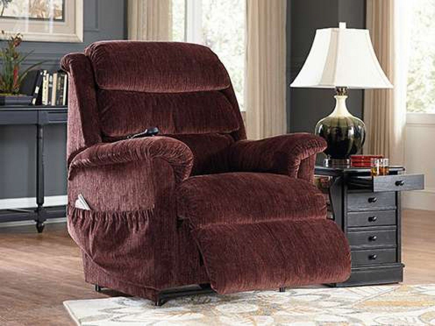 red reclining chair