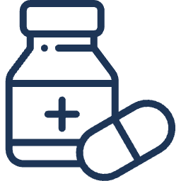 Pill bottle with label.