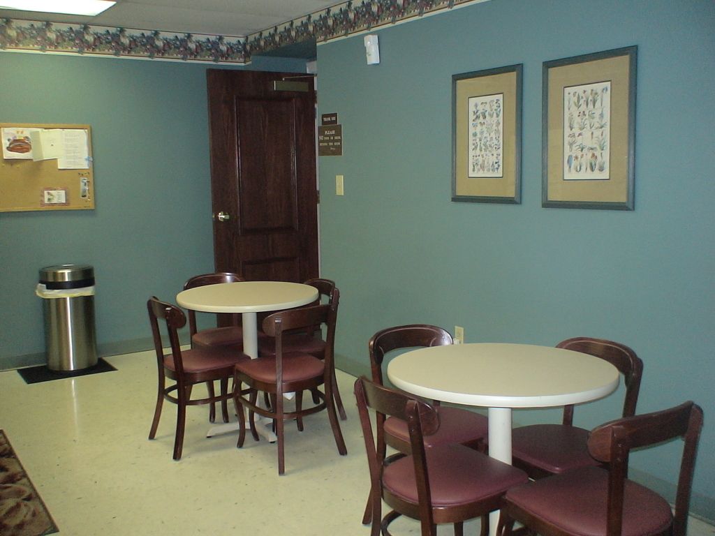 Four images of the Coffee Room at Hatmaker Funeral Home in Rocky Top, TN