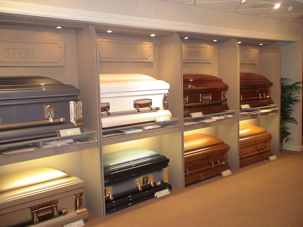Casket Showroom. Eight (8) images of other parts of the facility at Hatmaker Funeral Home in Rocky Top, TN.