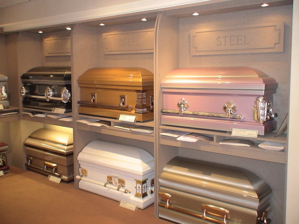 Casket Showroom. Eight (8) images of other parts of the facility at Hatmaker Funeral Home in Rocky Top, TN.