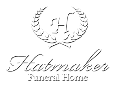 Hatmaker Funeral Home Logo in white