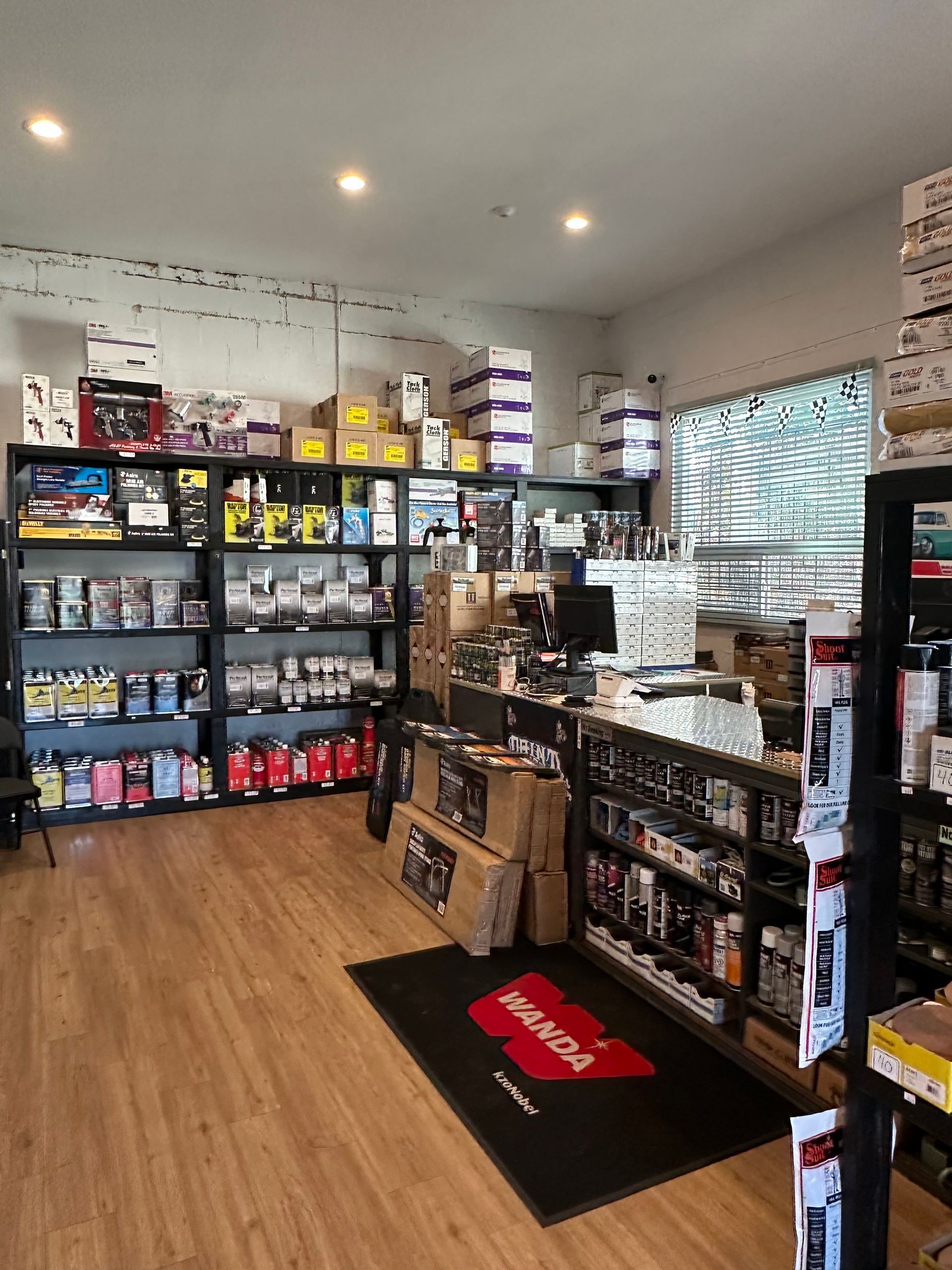 A store filled with lots of products and boxes.