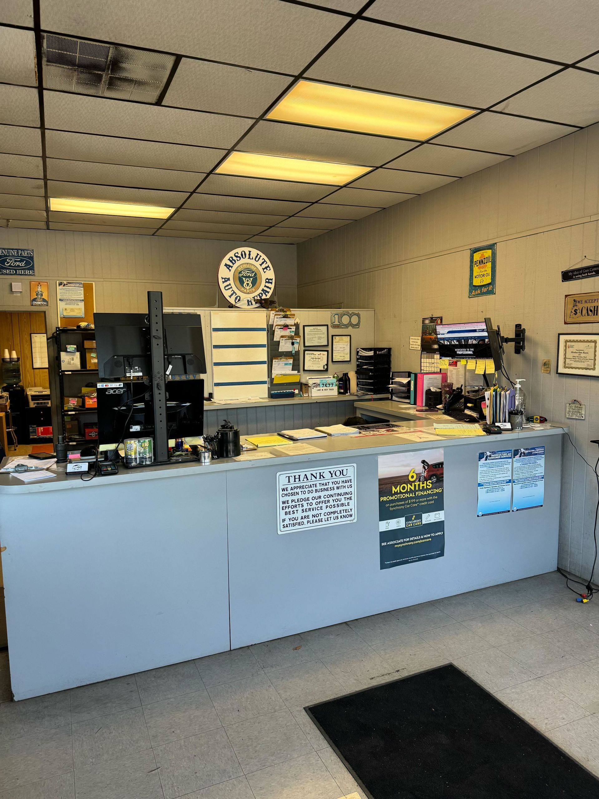 Service Desk | Absolute Auto Repair Inc