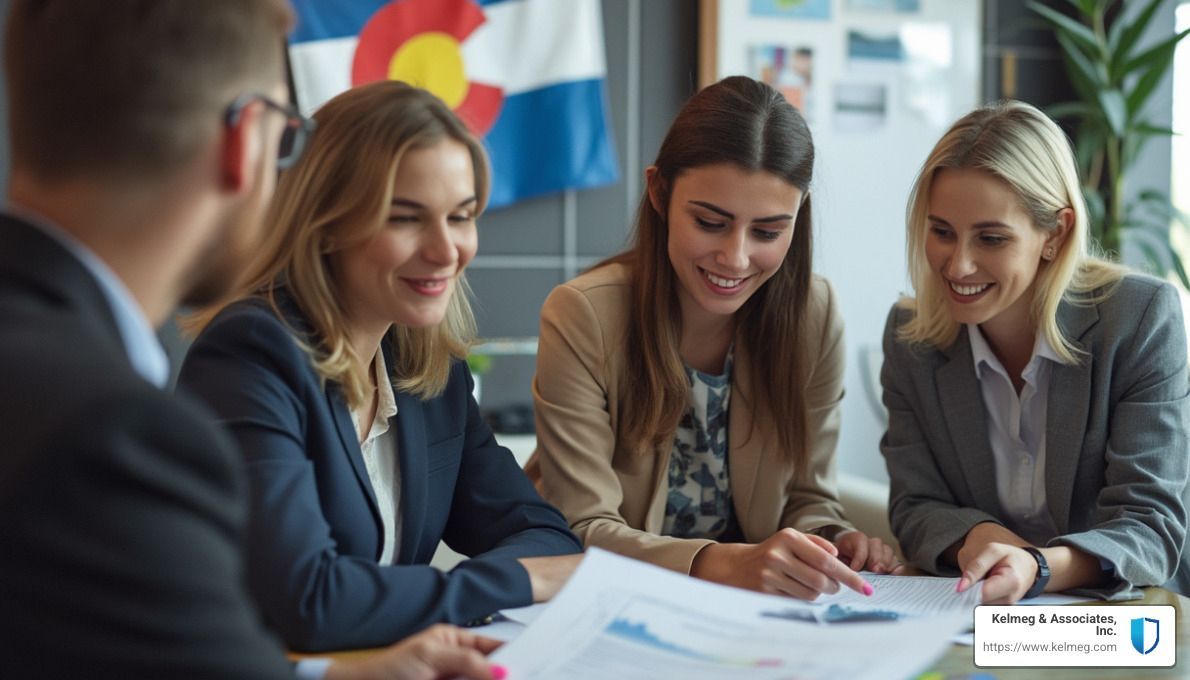 Colorado small business owners reviewing benefits; overview; compliance roadmap; employers; employee