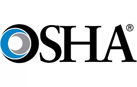 OSHA logo: Black text 