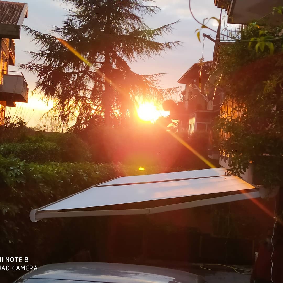 Copertura al tramonto