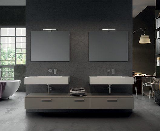 doppio bagno moderno