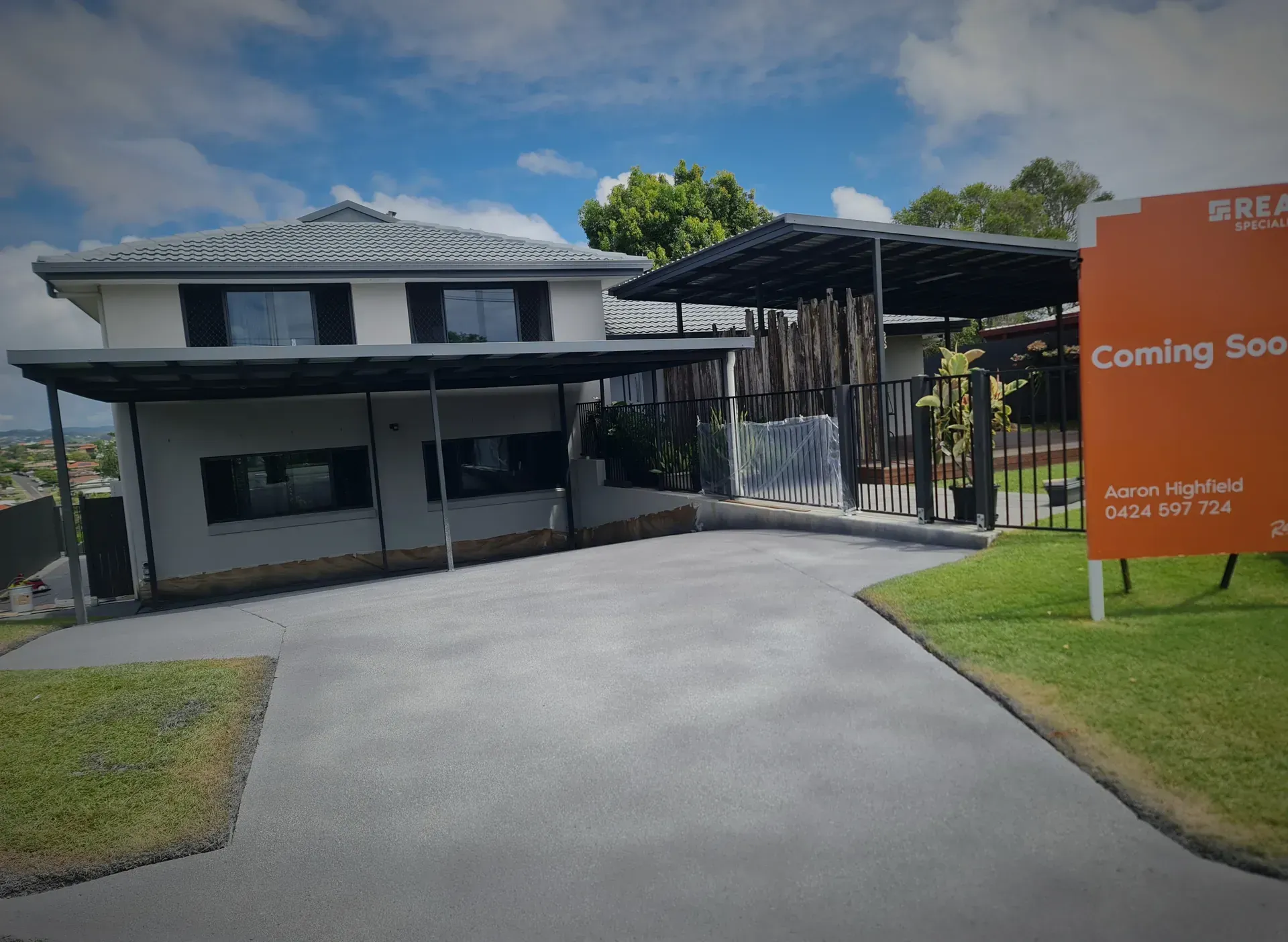 Freshly Poured Concrete Pathway With Wooden Formwork, Outdoors — Restoradrive in Murwillumbah, NSW