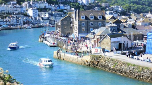 The harbourside at East Looe in Cornwall