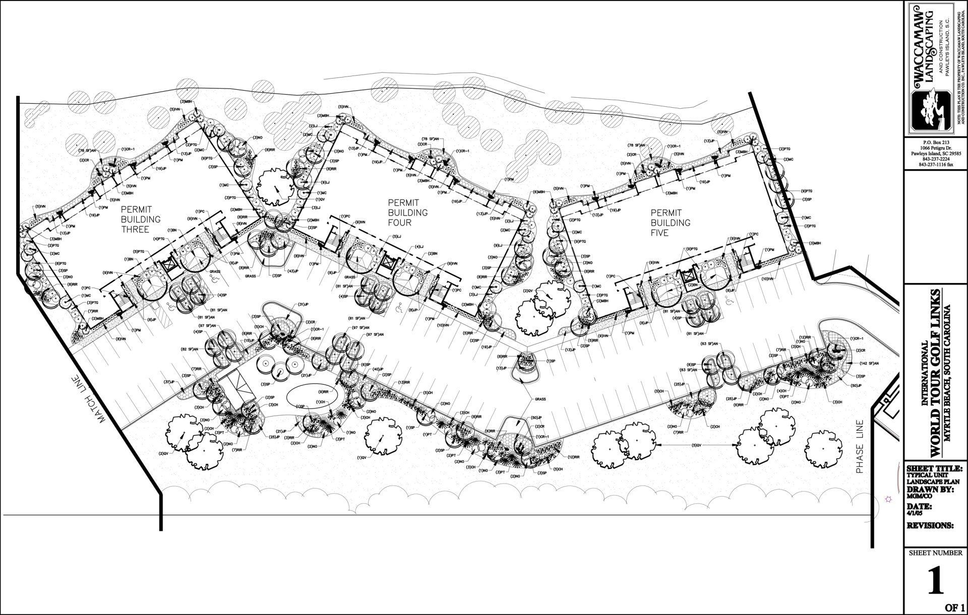 A black and white drawing of a landscape with a lot of trees.