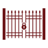 Dark Red Divider | Anderson, SC | Pro-Line Fence