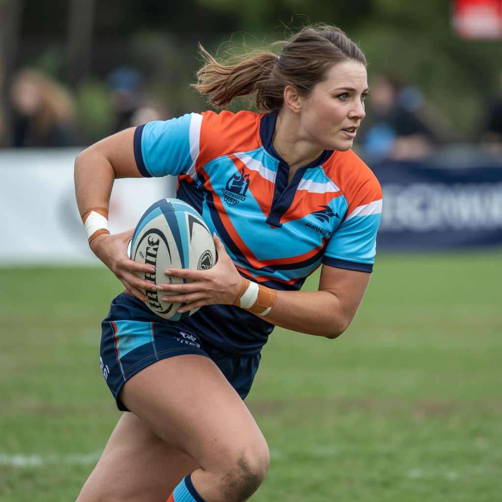 female rugby player