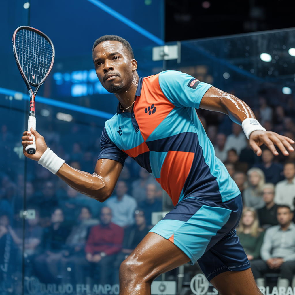 male squash player