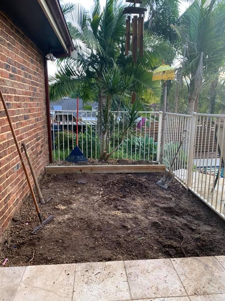 There is a lot of Dirt in the Backyard of a House | Central Coast, NSW | Budget Lawns Plus