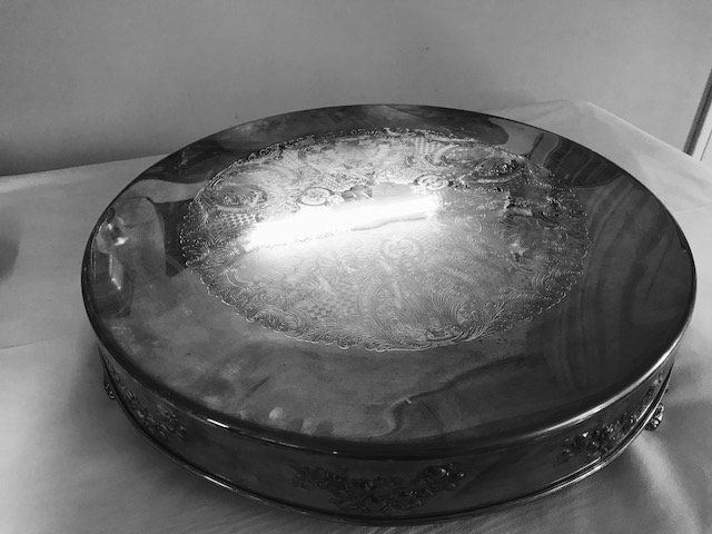 Silver Cake Stand (Round) - 22 in.