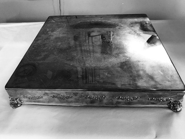 Silver Cake Stand (Square) - 22 in.