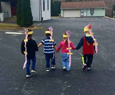 Kids walking hand-in-hand - Preschool in Conshoshocken, PA