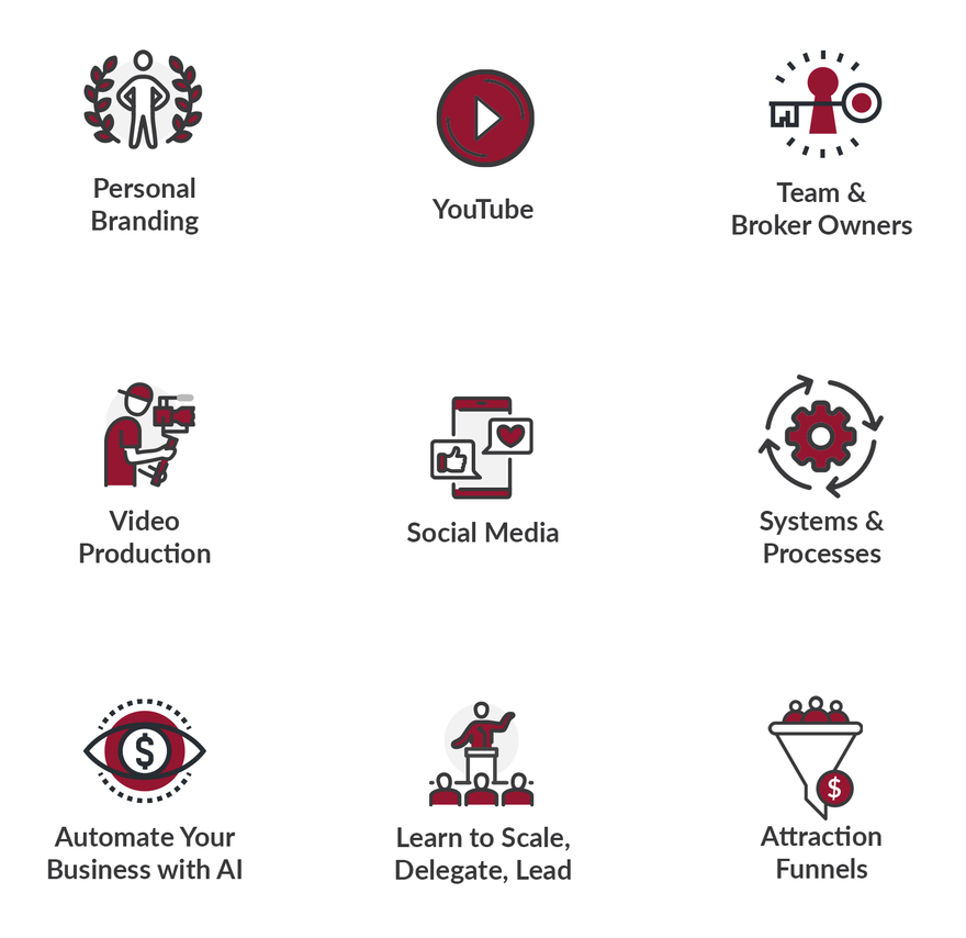 A screenshot of a website showing a variety of services.