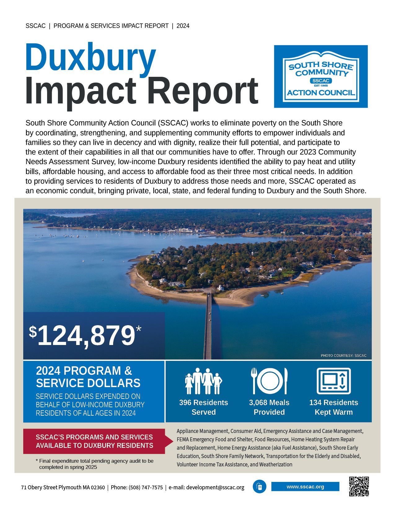 SSCAC Duxbury Town Impact Report
