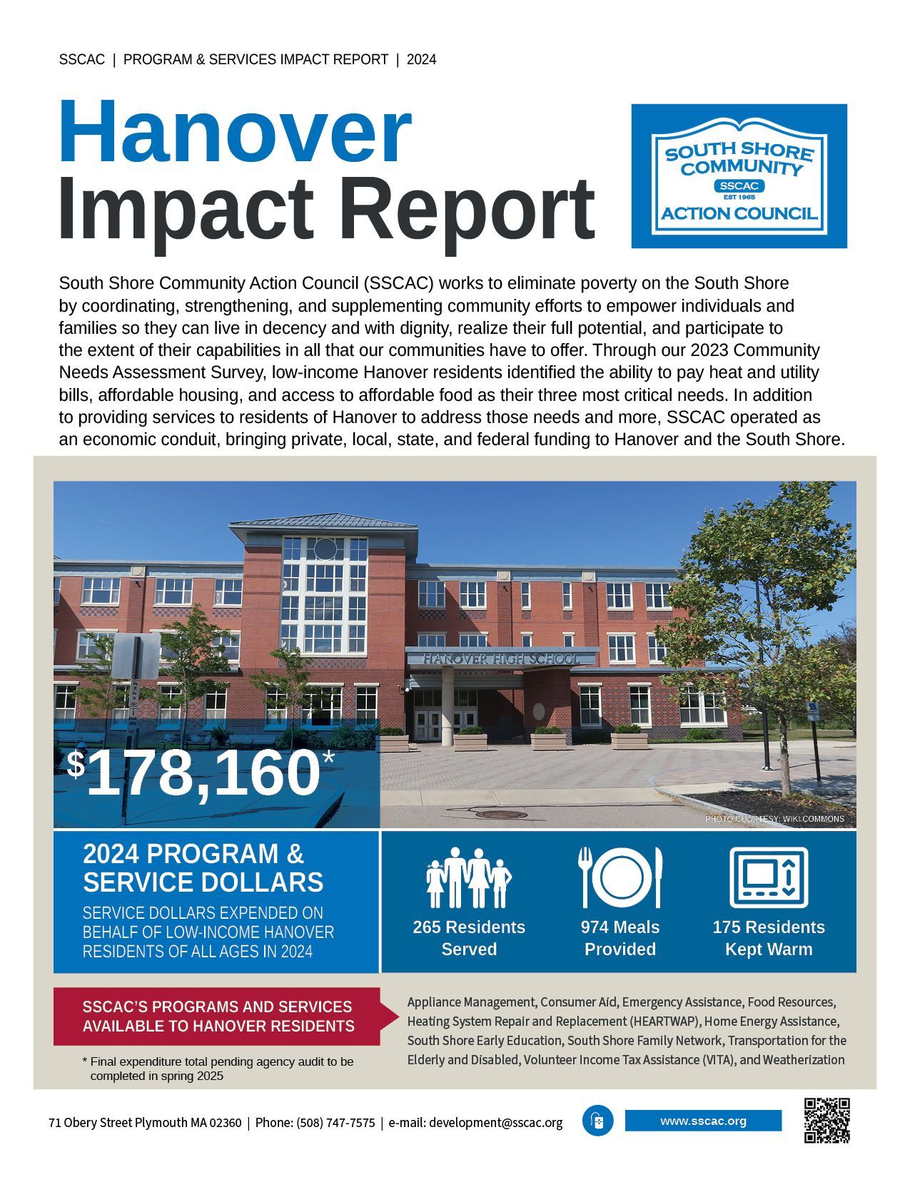 SSCAC Hanover Town Impact Reports