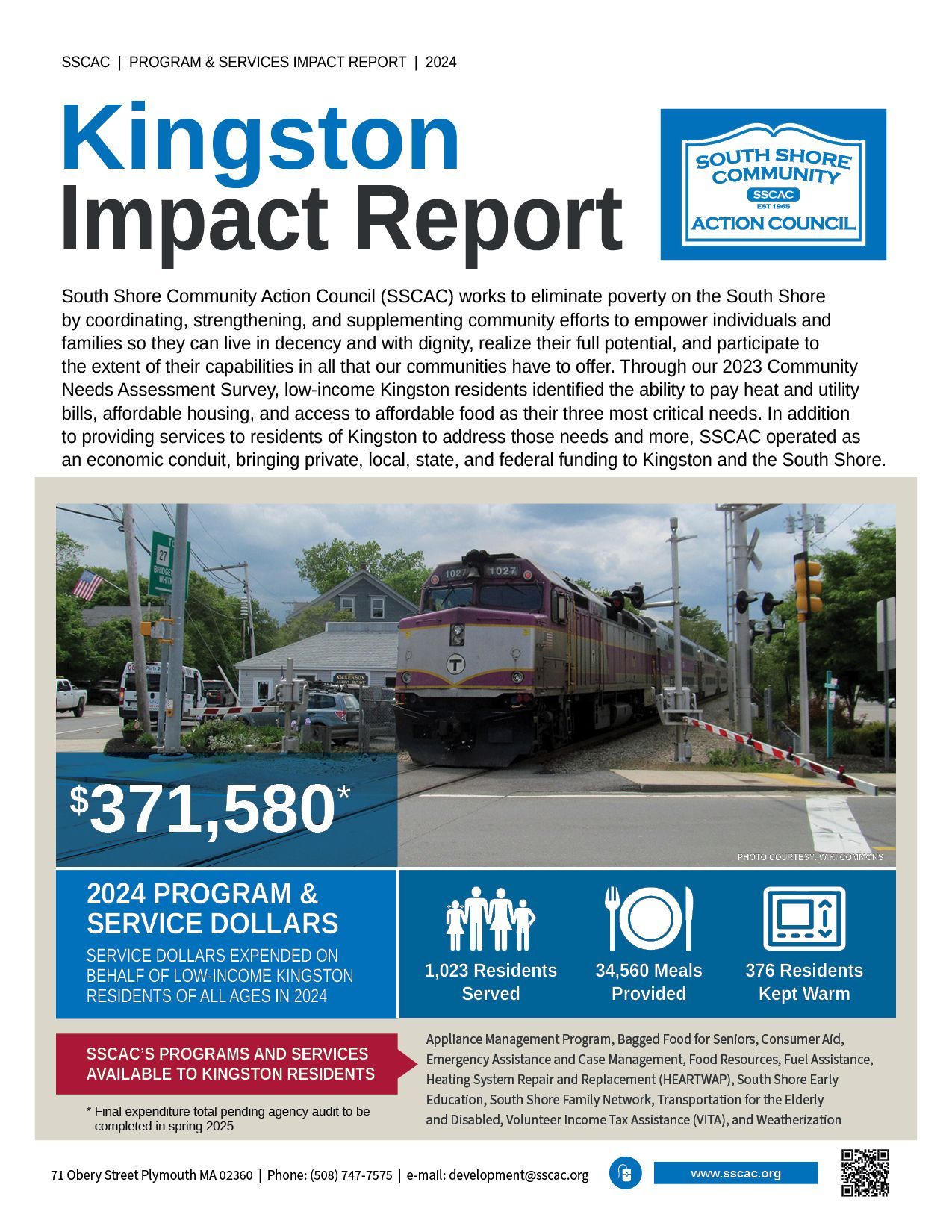 SSCAC Kingston Town Impact Reports