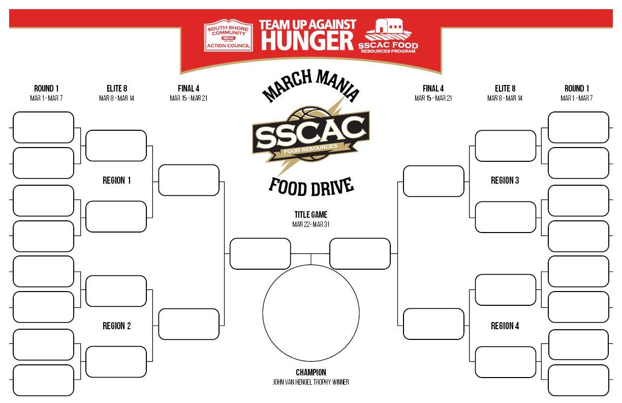 March Mania Food Drive Bracket