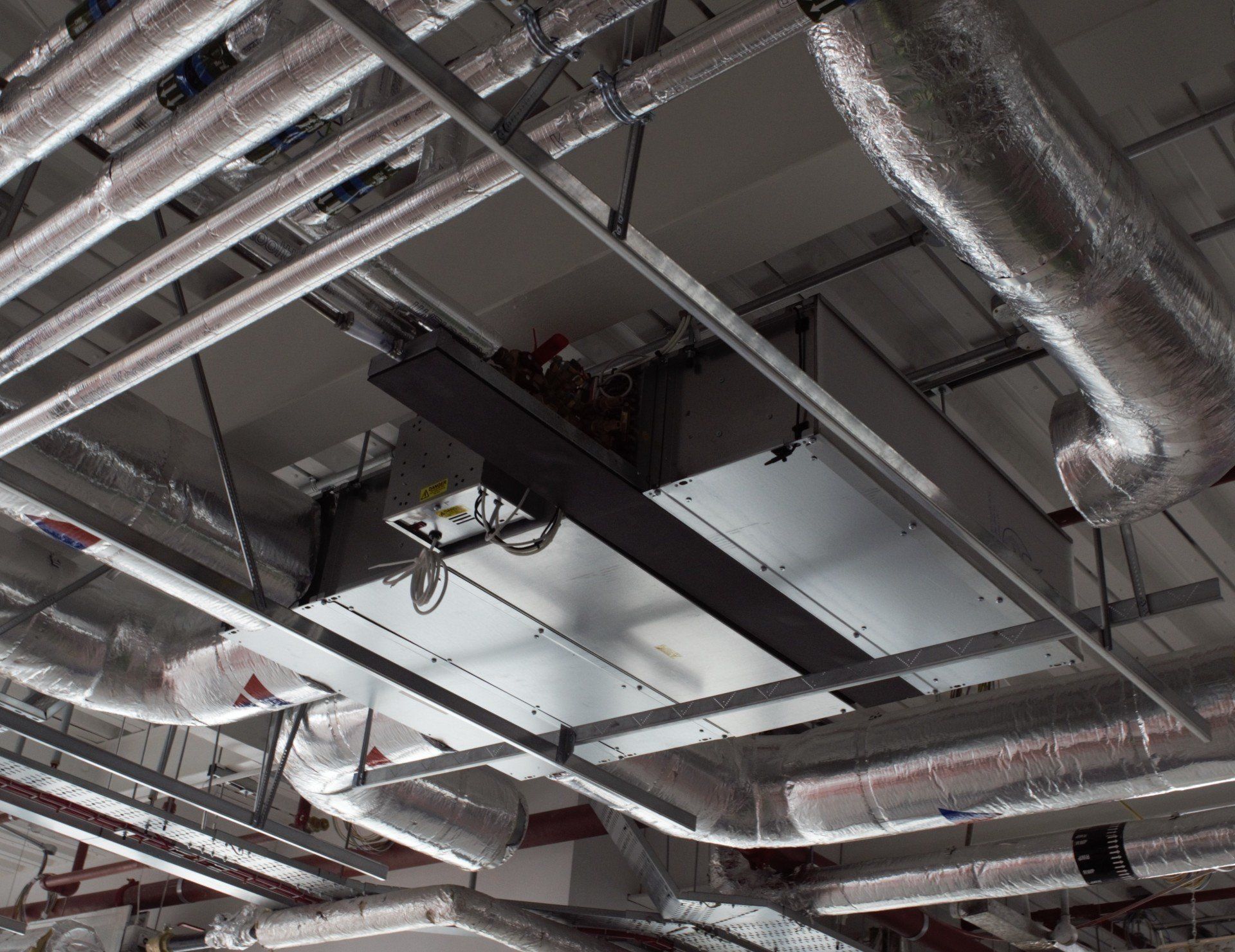 Exposed FCUs. Galvanised steel or powder colour coated. By Caice