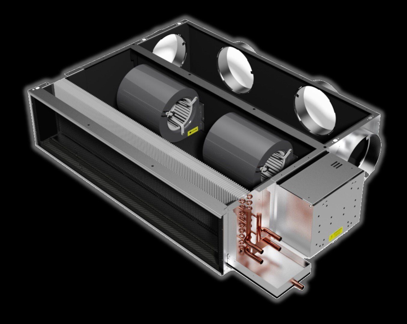 Low SFPs. Optimal sensible:latent cooling ratio. Low latent cooling. 600mm x 600mm access option. By Caice