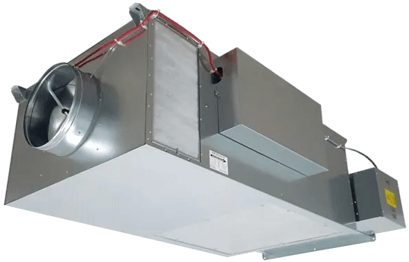 VFS fan assisted VAV. Market leading performance, max air volume lowest noise level. By Barcol-Air