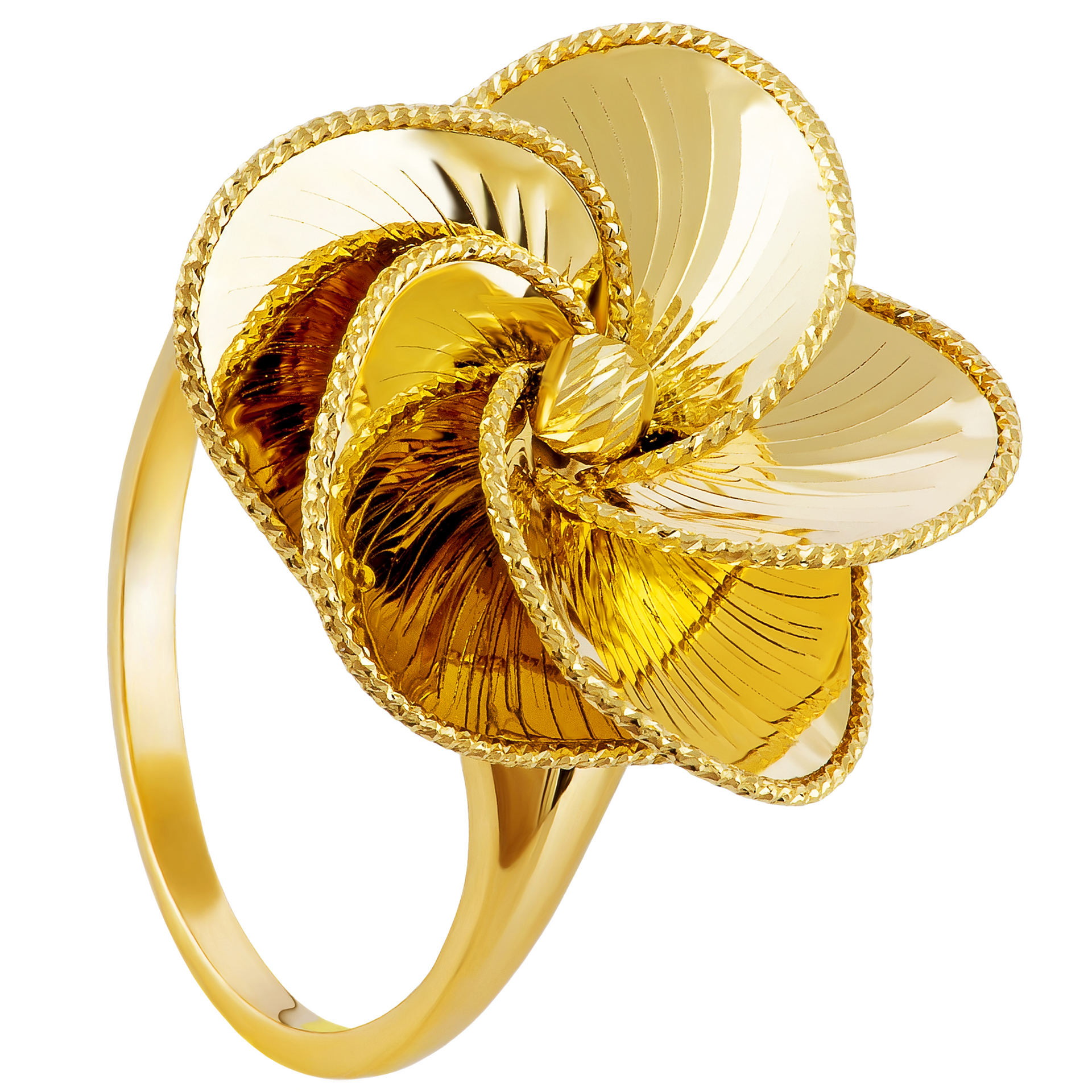 gold ring fashionable stylish elegant isolated.