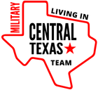 A red map of texas with the words ml ctx on it