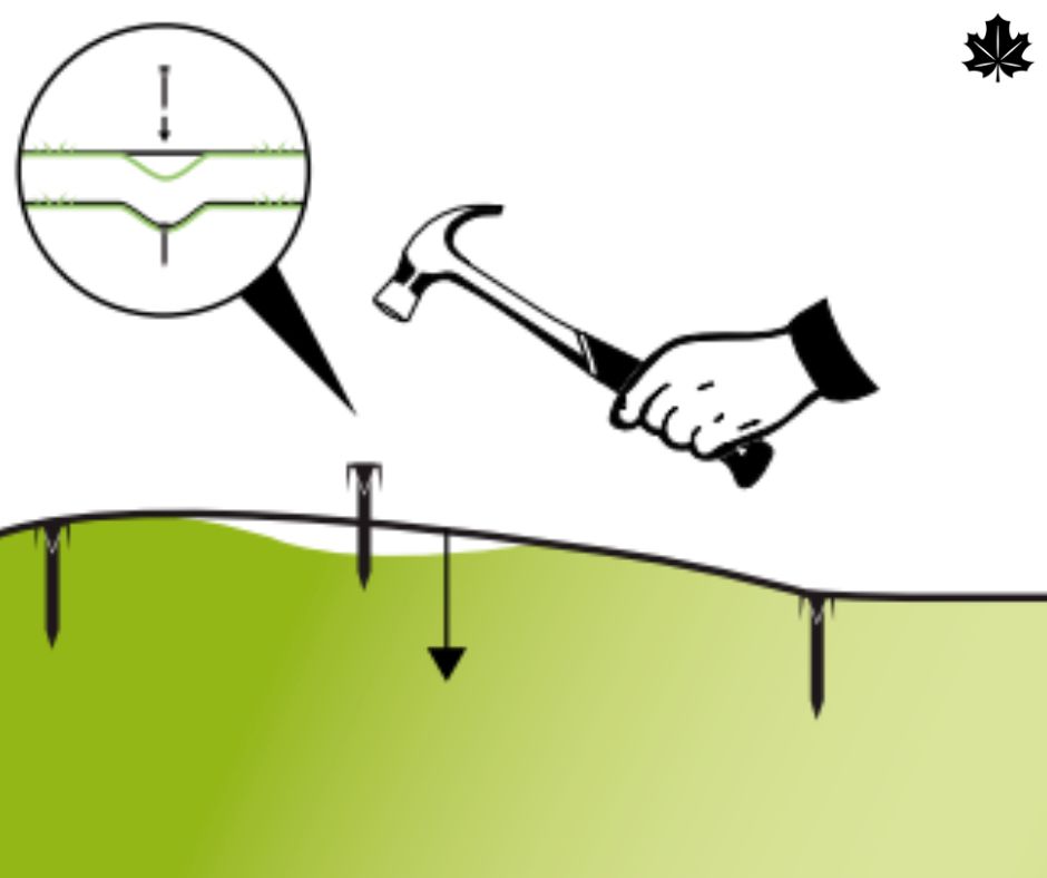 Installing wire for robot mowers guide