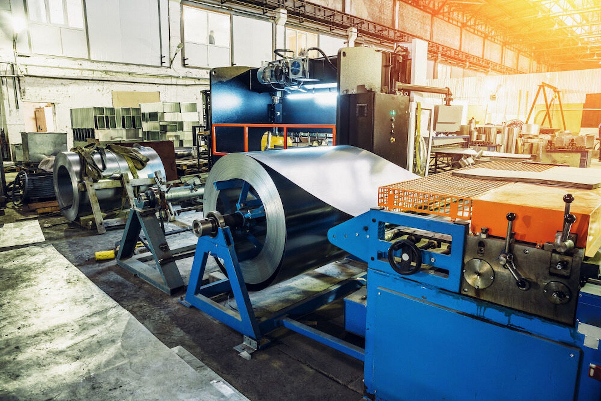 A Machine is Rolling a Roll of Metal in a Factory — Metaltrendz in Kunda Park, QLD