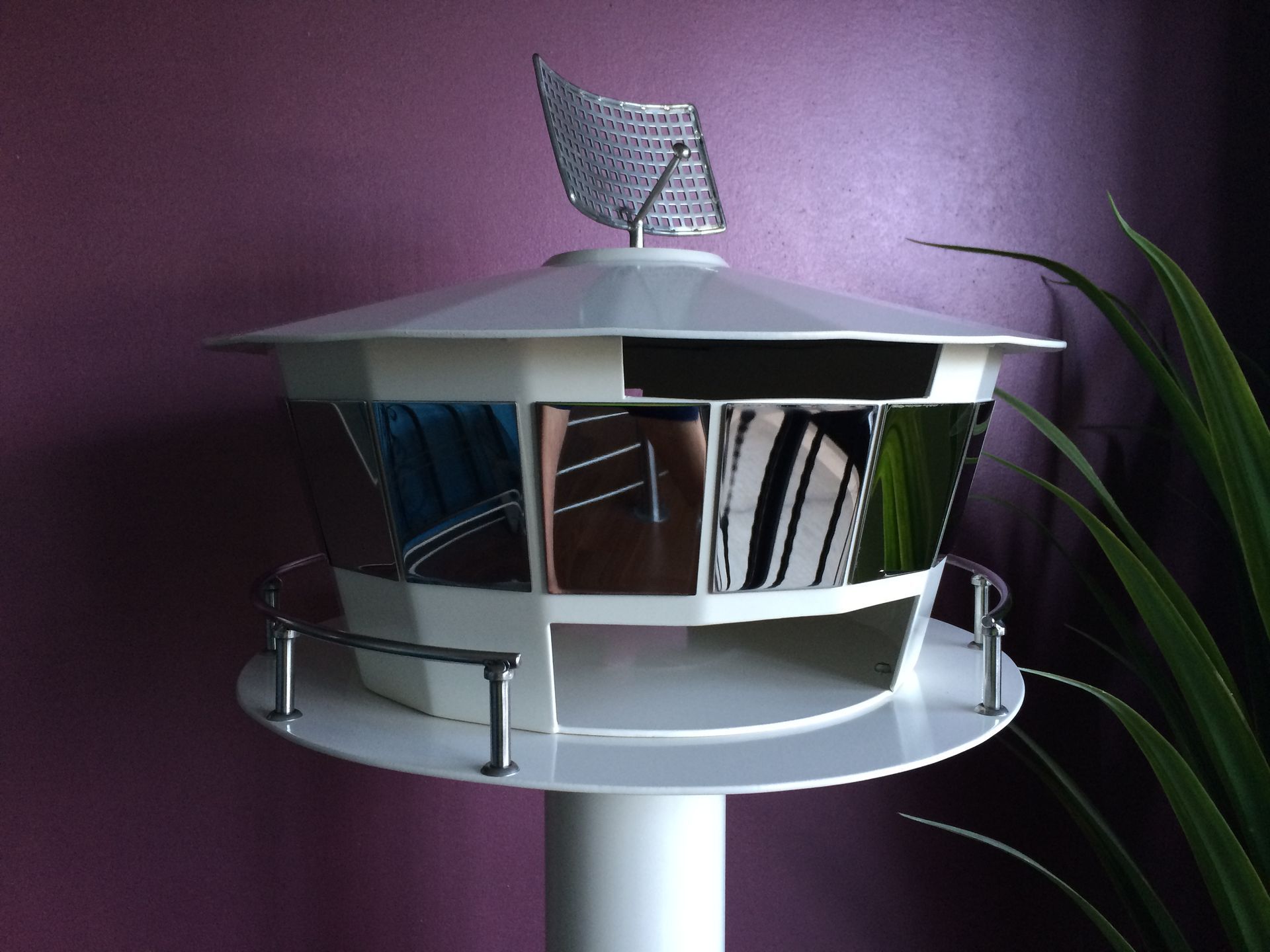 White and silver mailbox with reflective windows — Metaltrendz in Kunda Park, QLD