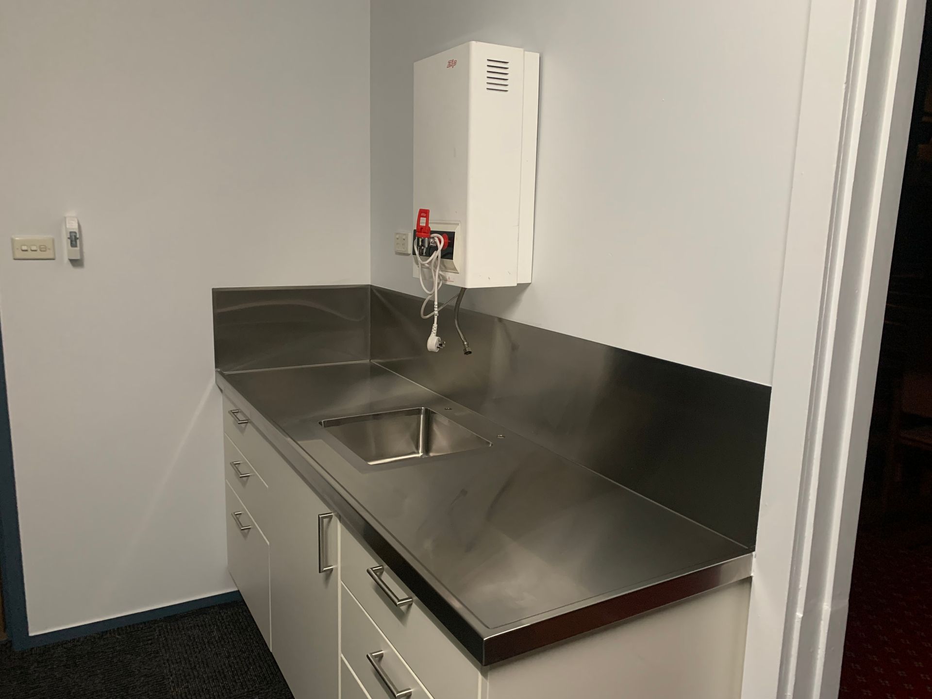 A Kitchen With Stainless Steel Counter Tops — Metaltrendz in Kunda Park, QLD