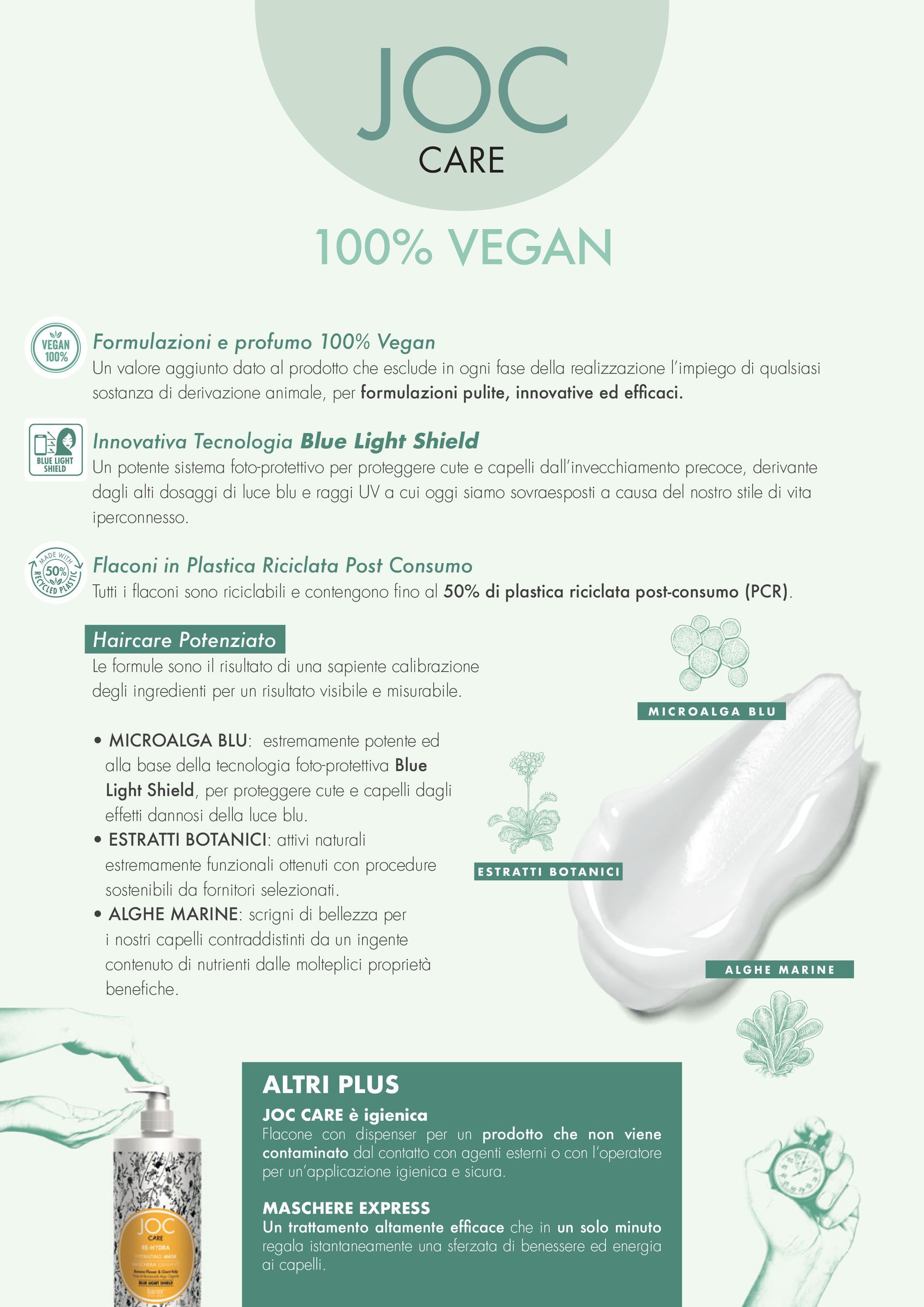 Joc Care prodotti per capelli 100% Vegan