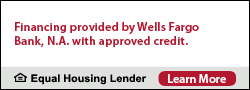 Wells Fargo financing advertisement with
