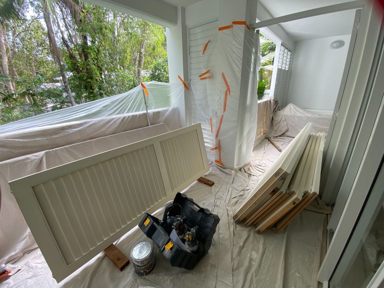 A Bedroom Renovation with Tools — Painting & Maintenance FNQ Handyman Service in Clifton Beach, QLD
