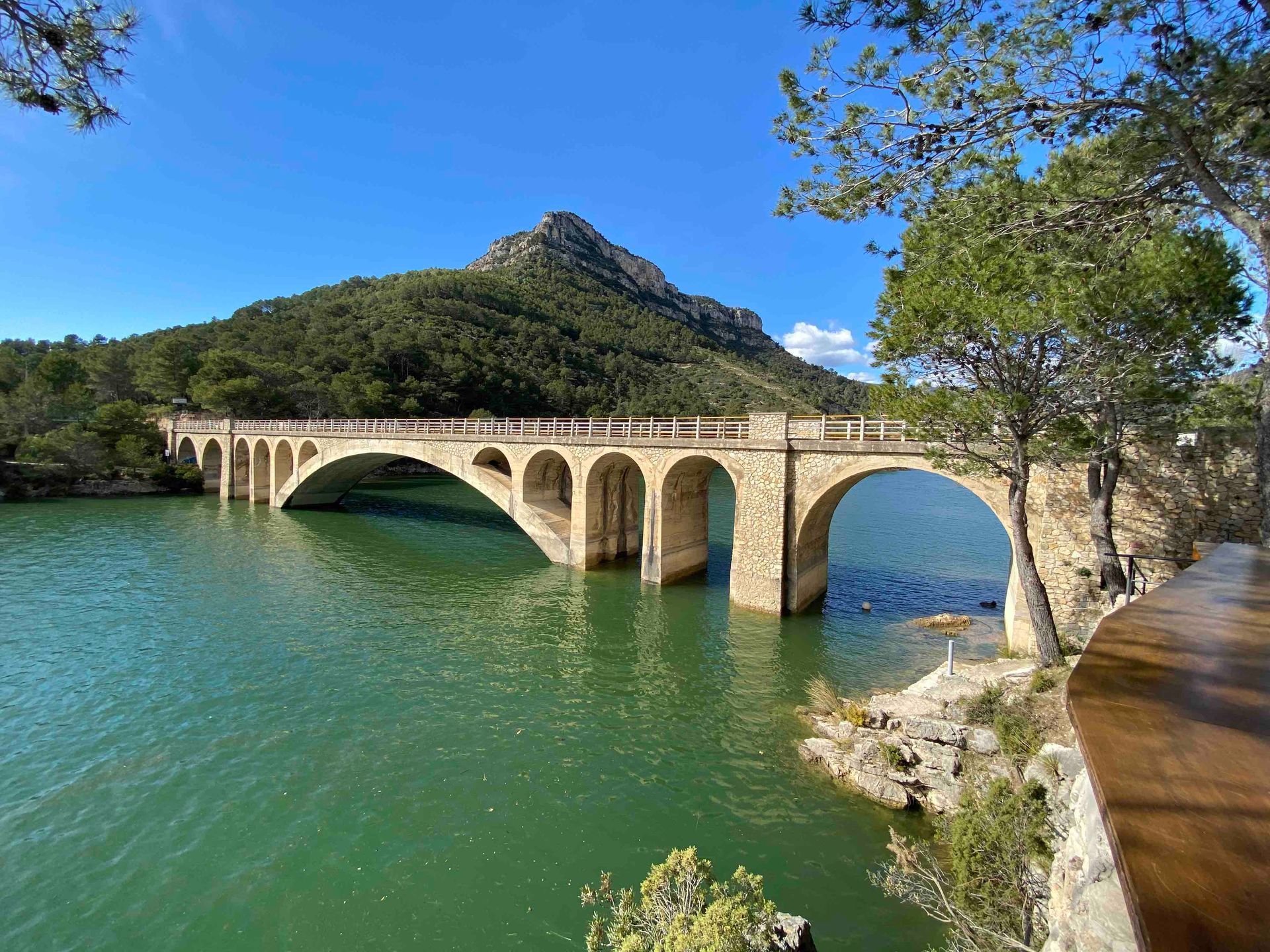 Tinença de Benifassa lake and bridge near Casa de Olivos